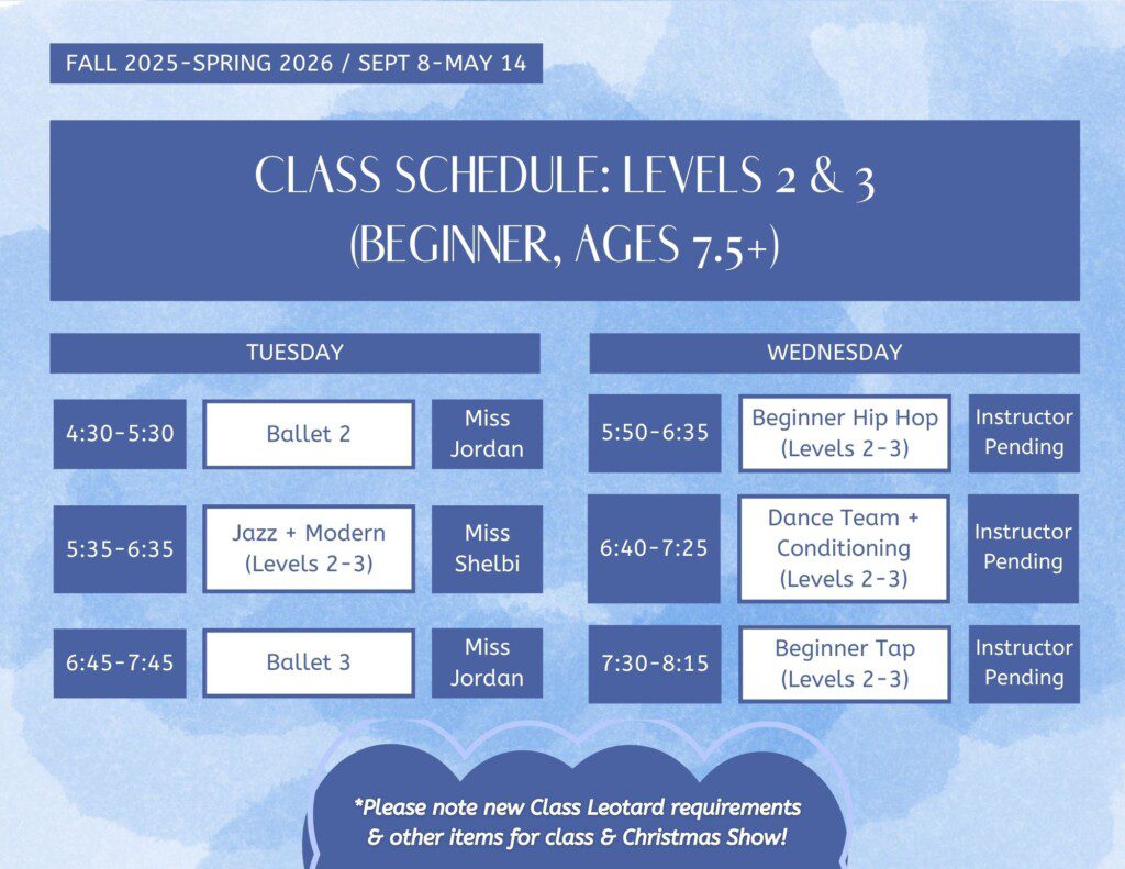 Fall-Spring Levels 2 & 3