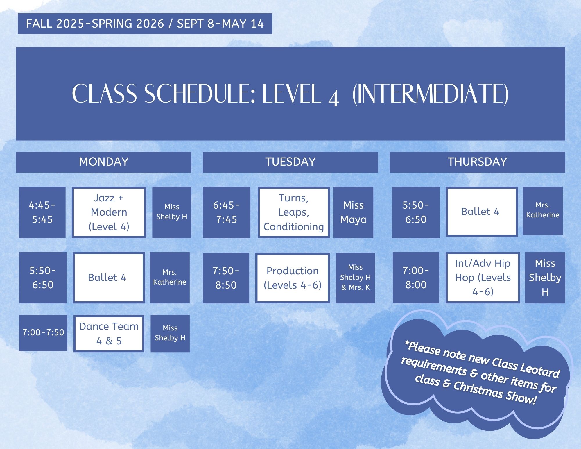 Fall-Spring Level 4
