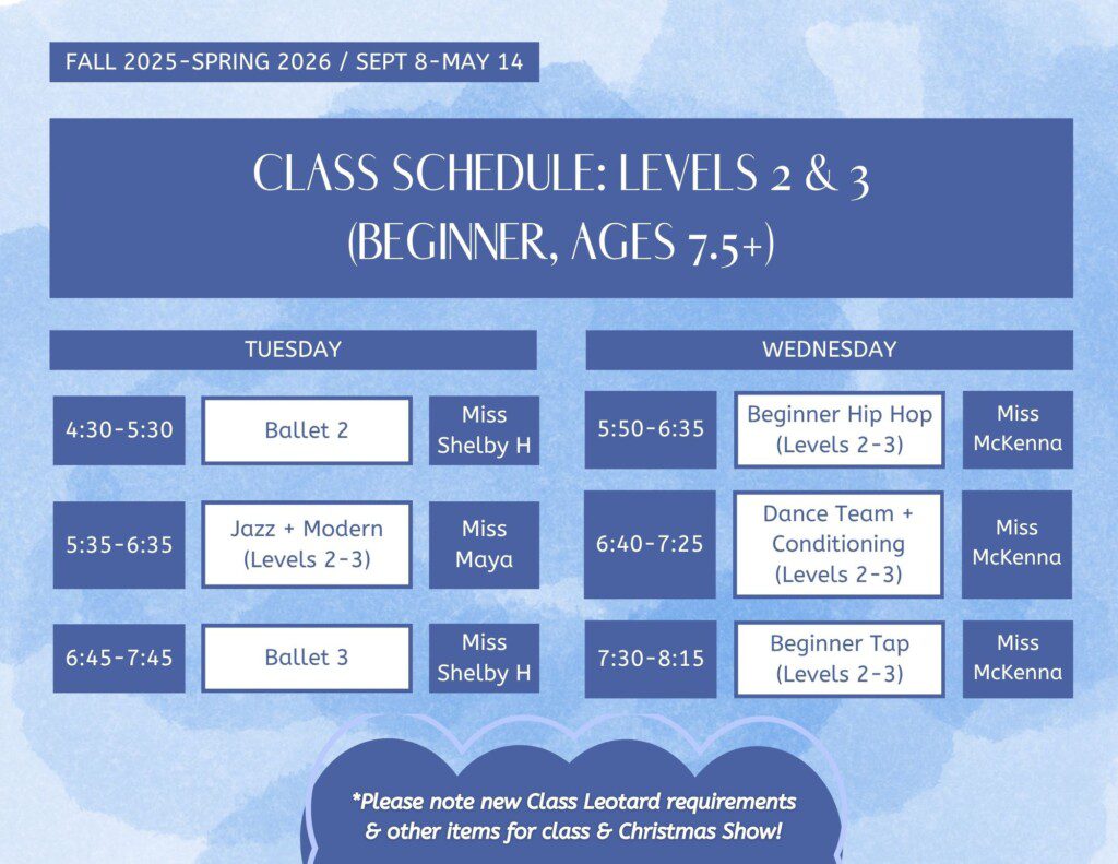 Fall-Spring Levels 2 & 3