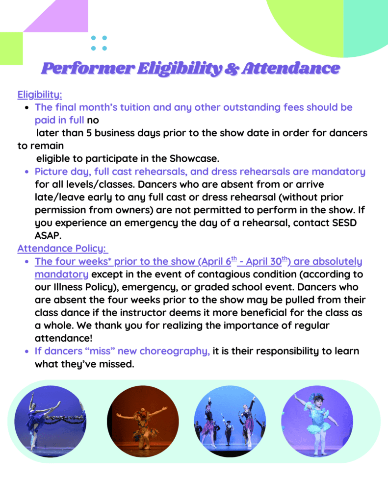 3 Performer Eligibility & Attendance